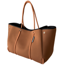 Load image into Gallery viewer, NEOPRENE TOTE BAG - CHOCOLATE