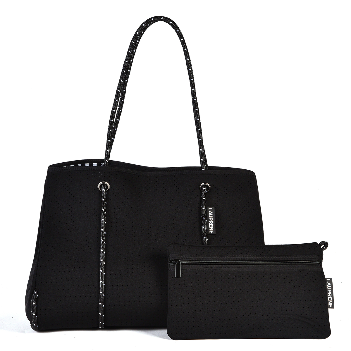 NEOPRENE TOTE BAG BLACK LAUPRENE AUSTRALIA