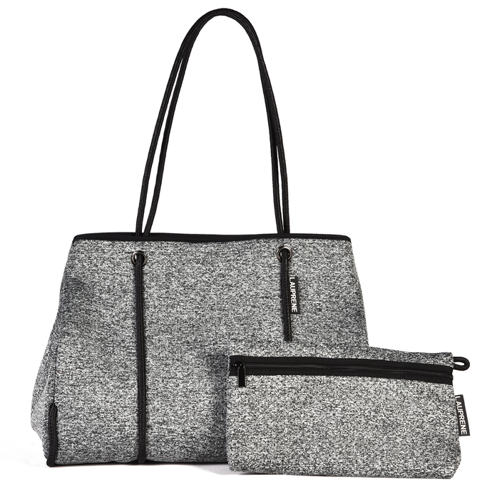 NEOPRENE TOTE BAG - MARLE GREY